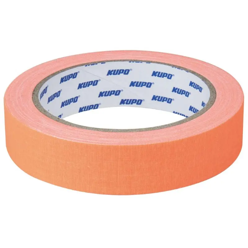 KUPO Cloth Spike Tape 15 Yard (L) X 24mm (W) (Orange).webp