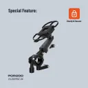Porodo 360° Rotatable Bike Phone Mount - Black (2).webp