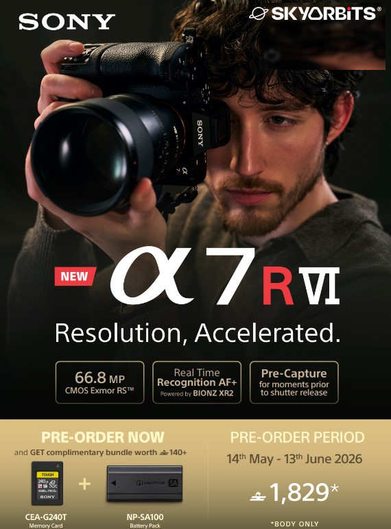 Sony Alpha 7R VI (ILCE-7RM6) Body — Pre-order