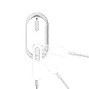 Porodo Lifestyle Mini Steam Iron 1100W UK - White.webp