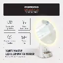 Porodo lifestyle Led Illuminated Mirror - White-Rose Gold0.webp
