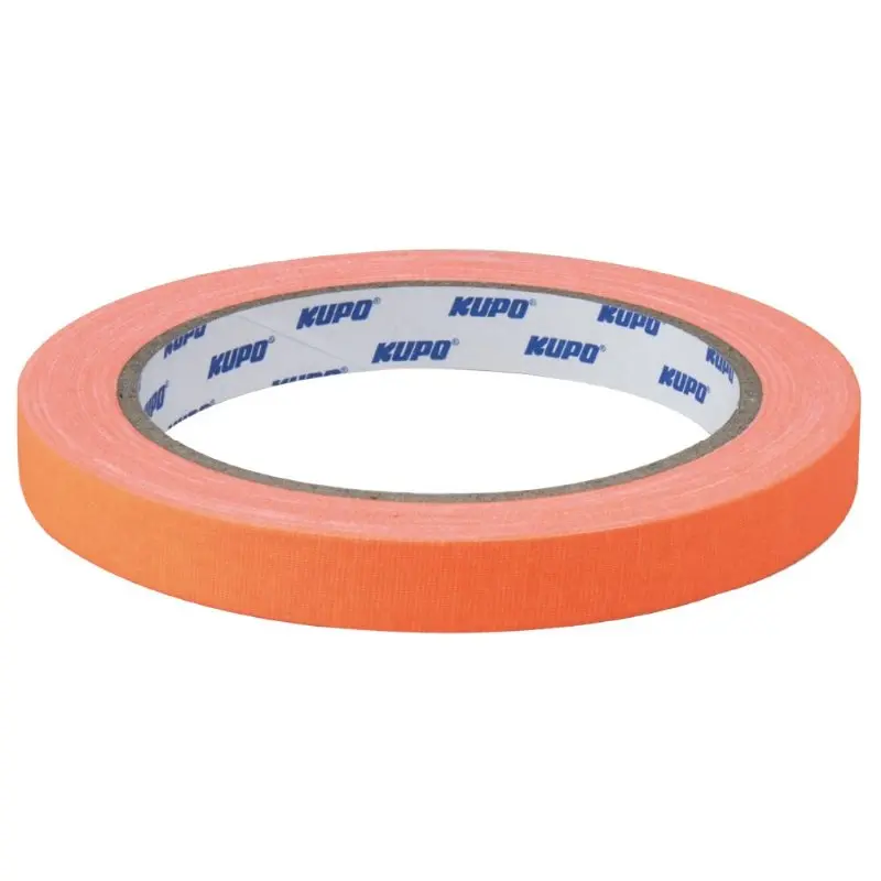 KUPO Cloth Spike Tape 15 Yard (L) X 12mm (W) - Orange.webp