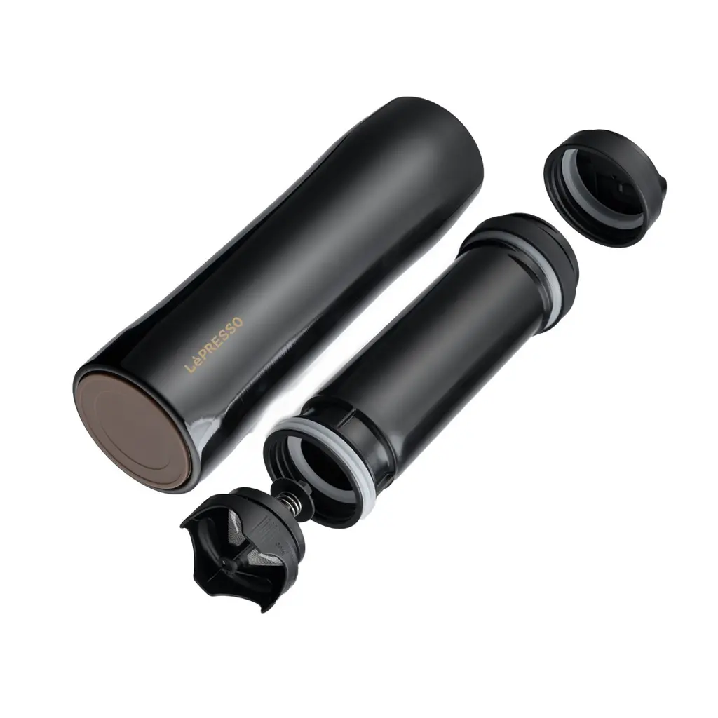 LePresso Stainless Steel Portable French Press - Black  (1).webp