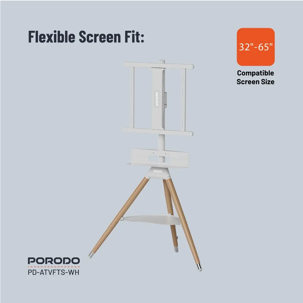 Porodo TV Stand Wooden Tripod (2).webp