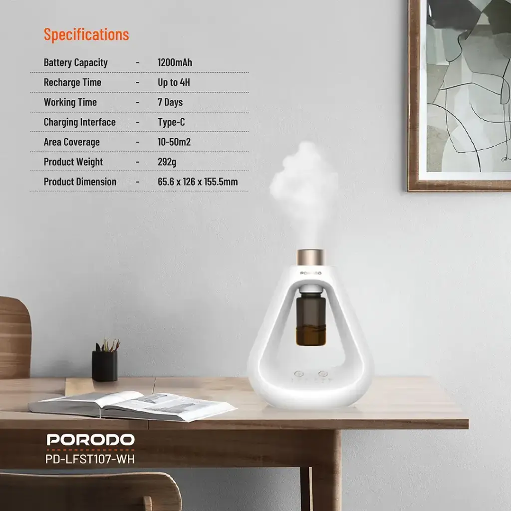 Porodo Lifestyle Aroma Sphere Waterless Diffuser (2).webp
