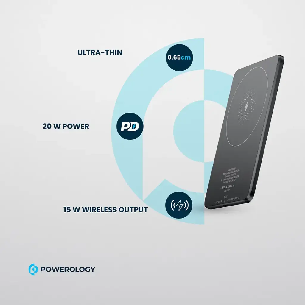 Powerology Ultra-Thin 5000mAh MagSafe Power Bank (1).webp