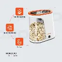 Porodo Lifestyle Air-Popped Popcorn Maker - White-Orange (1).webp
