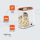 Porodo Lifestyle Air-Popped Popcorn Maker - White-Orange (3).webp