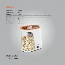 Porodo Lifestyle Air-Popped Popcorn Maker - White-Orange.webp