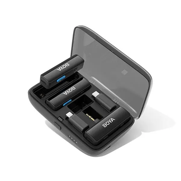 ​BOYA BoyaLink Multi-Compatible 2.4GHz Dual-Channel Wireless Microphone System Black