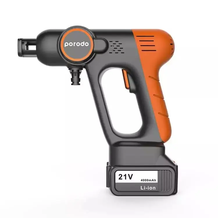Porodo 4000mAh Portable Car Wash Machine Black/Orange PD-PCWM2-BKOG