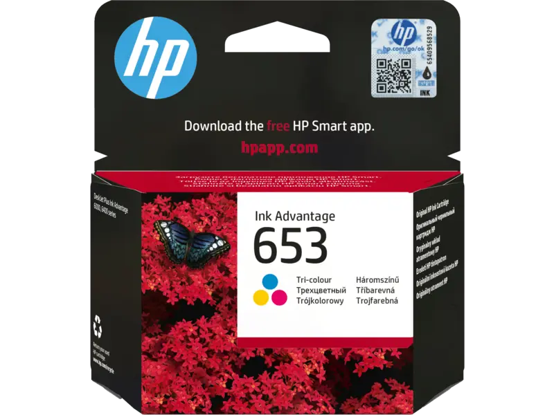 HP 653 Tri-color Original Ink Advantage Cartridge 3YM74AE