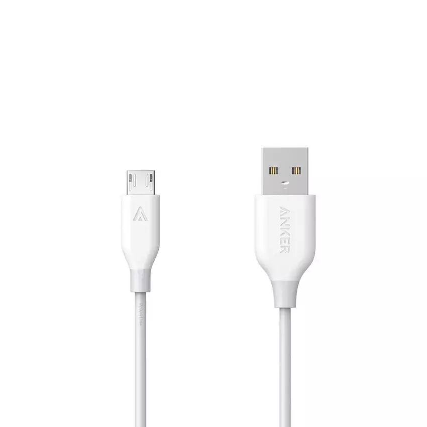Anker PowerLine Micro USB Cable White (3FT 0.9m) A8132H21