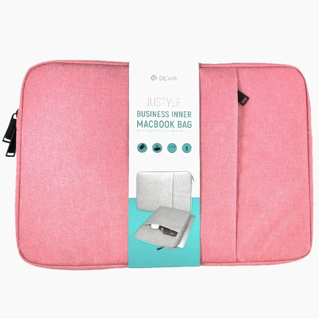 Devia Business Inner Bag with Pocket for MacBook Air 13.3" & MacBook Pro 13.3" (Pink)
