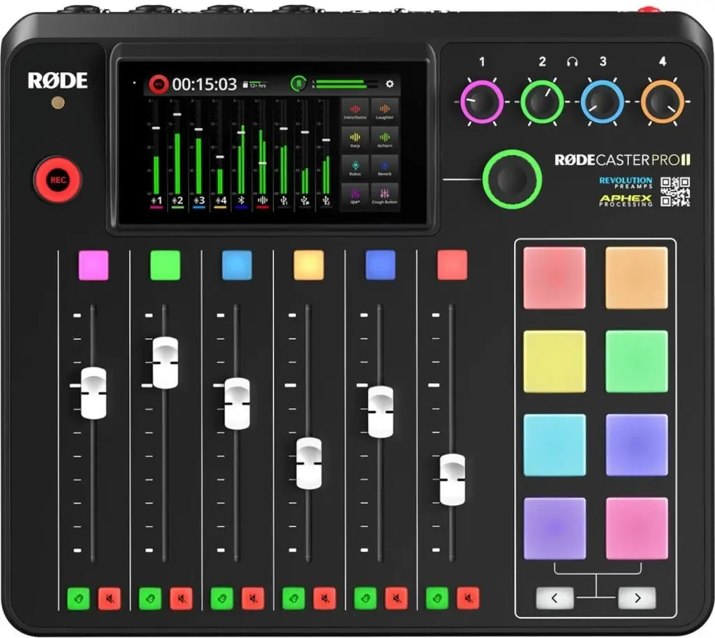 Rode RodeCaster Pro II Integrated Audio Production Studio RCPII