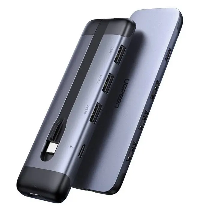 Ugreen CM285 5in1 Multi-functional HUB USB Type C - HDMI / 3x USB 3.2 Gen 1 (5 Gbps) / USB Type C Power Delivery 100W 70408