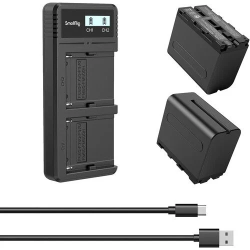 SmallRig NP-F970 Dual-Battery 7800mAh and Charger Kit 3823