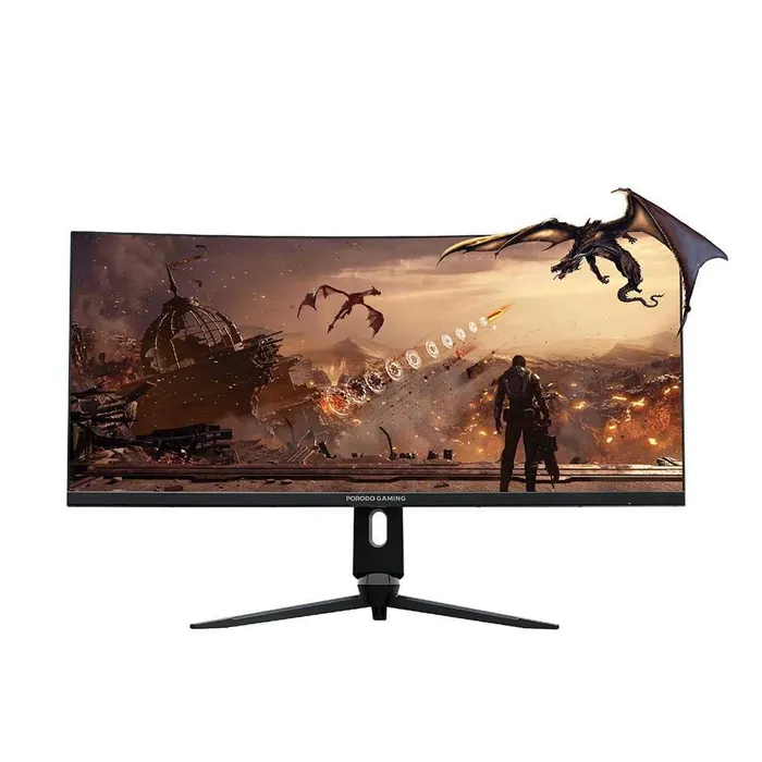 Porodo 34-inch WQHD 3440x1440 165Hz Ultra Wide-Curved Gaming Monitor PDX524-BK
