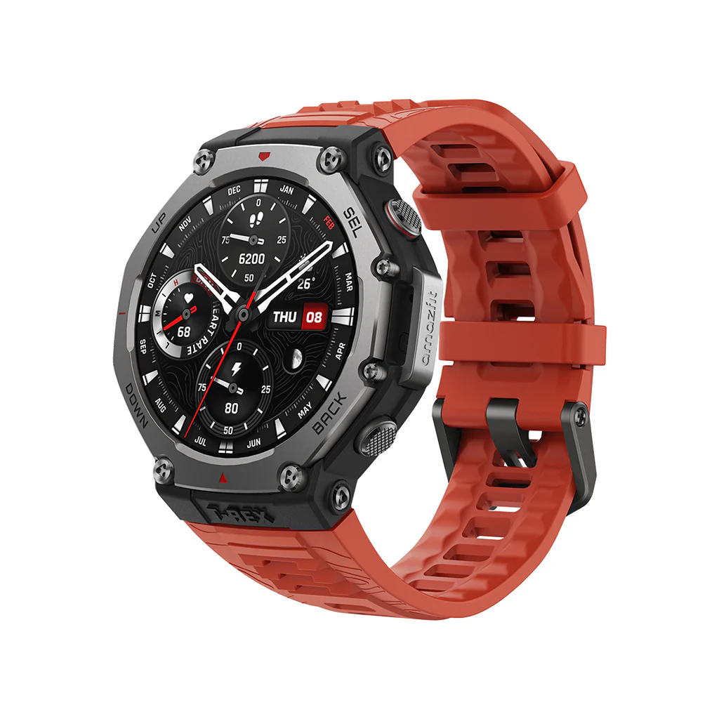 Amazfit T-REX 3 Rugged/Military Smart Watch 48mm GPS Lava