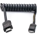 Atomos AtomFLEX Coiled Mini HDMI to HDMI Cable (12 to 24") ATOM4K60C3