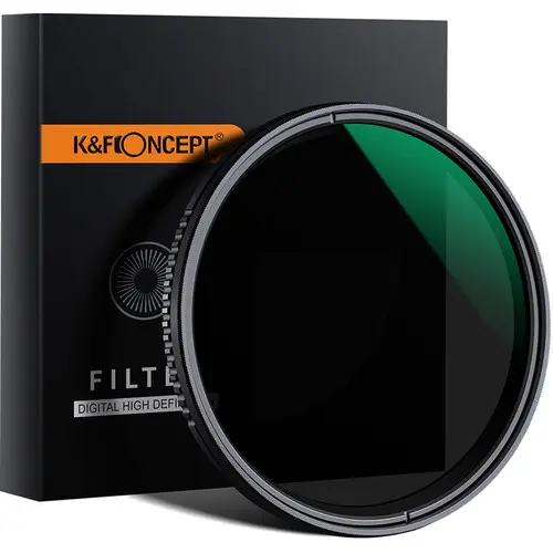 K&F Concept 82mm ND8-2000 Nano-D Variable ND Filter with Multiresistant Coating 3-11 Stop KF01.1361