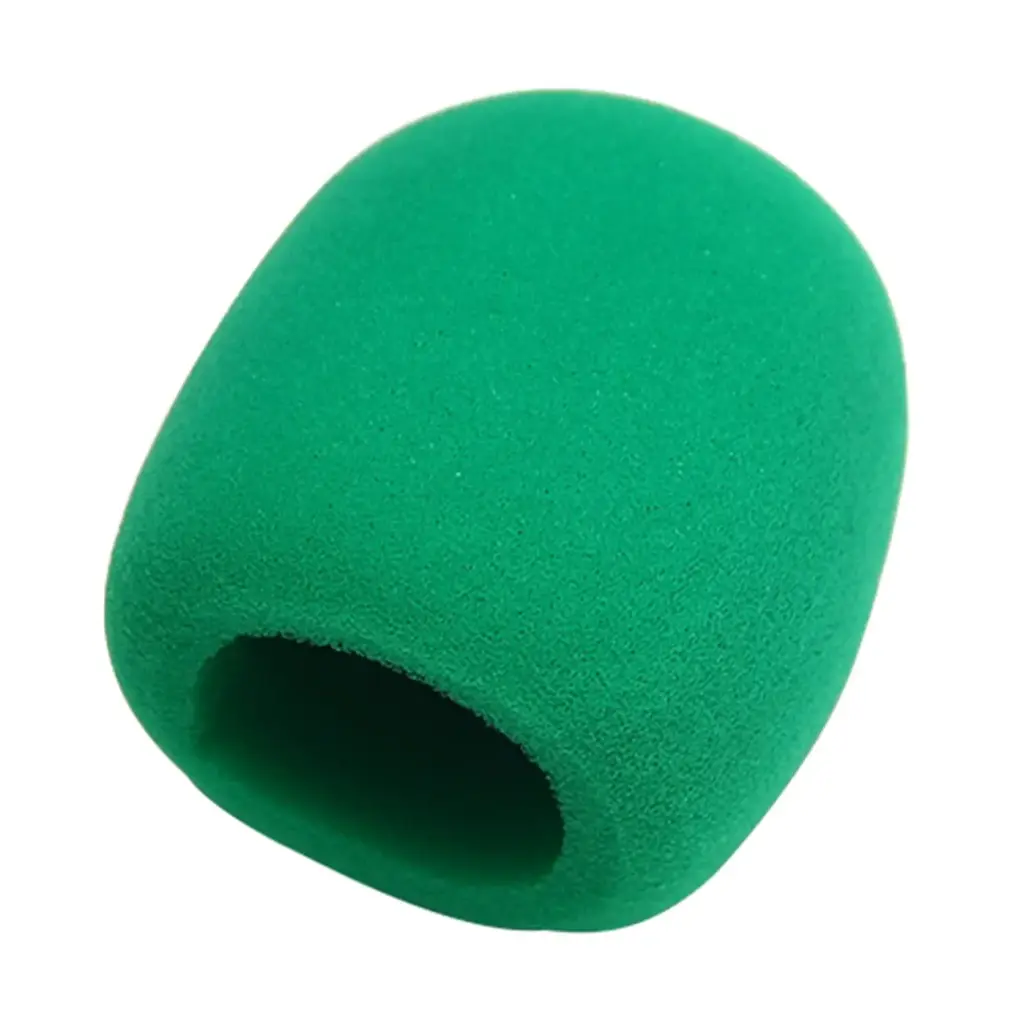 WAS Microphone Windscreen Foam Cover Round - Green