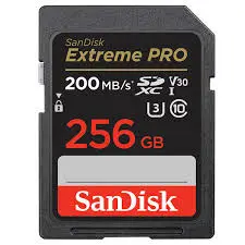 SanDisk Extreme Pro 200Mbps 256GB SDXC UHS-I Card SDSDXXD-256G-GN4IN V30