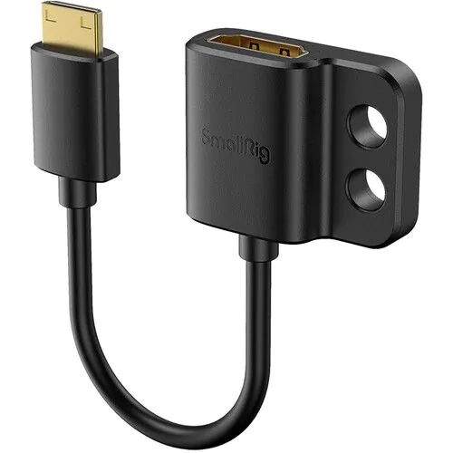 SmallRig Ultra Slim 4K HDMI Adapter Mini HDMI Male to Full HDMI Female (C TO A) 3020