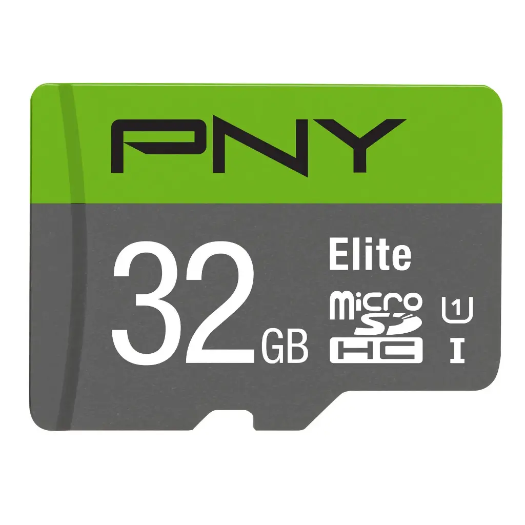 PNY Elite 100Mbps 32GB Class10 UHS-I MicroSDHC Card with Adapter