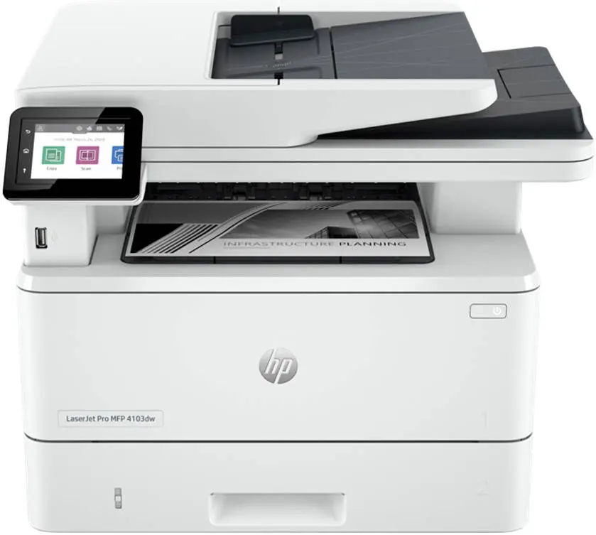 HP LaserJet Pro MFP 4103dw Monochrome Printer 2Z627A