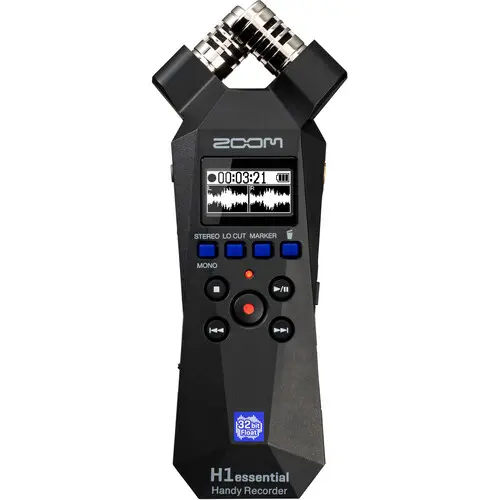 ZOOM H1essential The Essential Stereo Recorder For Creators With 32-Bit Float Recording