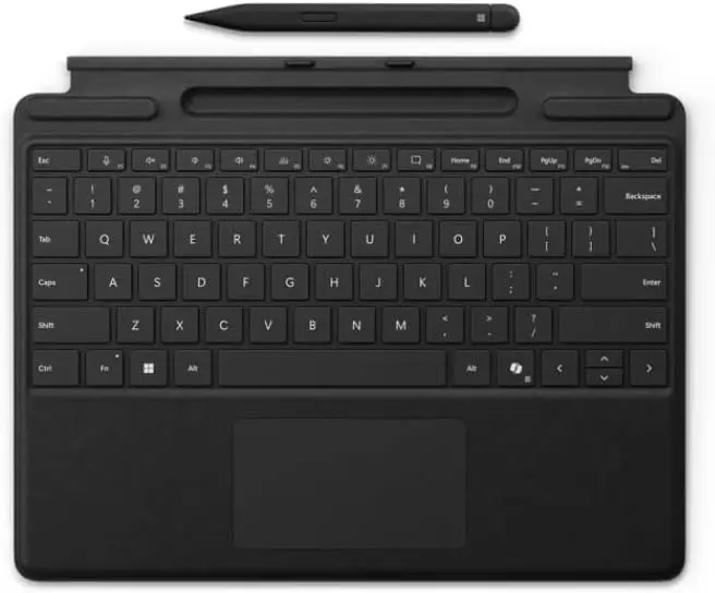 Microsoft Surface Pro Keyboard Copilot with Slim Pen 2 Bundle Pack Black Arabic/English 8X6-00181