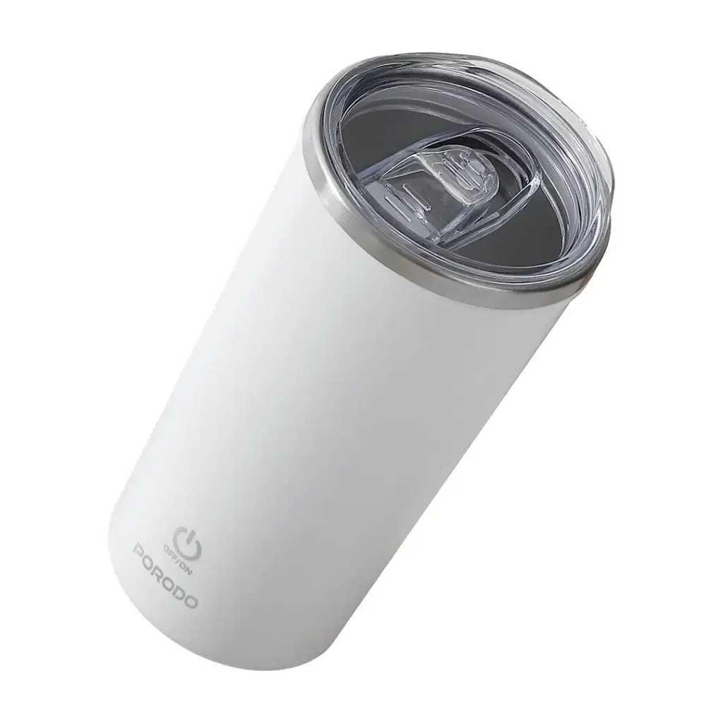 Porodo Auto Stirring Insulated Mug White PD-LFST138-WH