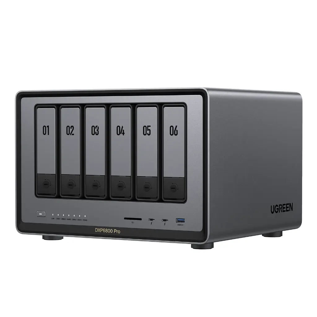 UGreen NASync DXP6800 Pro 6-Bay Nas Storage With Intel i5-1235u CPU, 8GB DDR5 RAM 25898