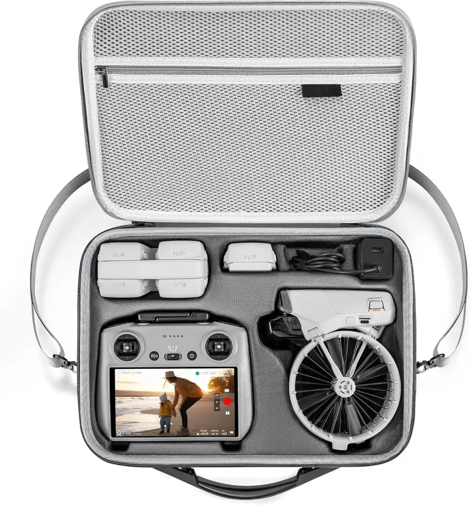 STARTRC PHOTO Portable PU Leather Shoulder Bag for DJI Flip Fly More Combo X0027UF31Z