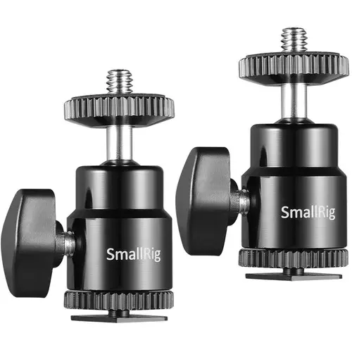 SmallRig 1/4 Camera Hot shoe Mount with Additional 1/4 Screw (2pcs Pack) 2059
