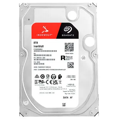 Seagate IronWolf 8TB 5400rpm SATA III 3.5-Inch Internal NAS HDD ST8000VN004 