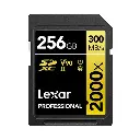 Lexar Professional 300Mbps 256GB 2000x SDXC UHS-II V90 SD Card LSD2000256G-BNNNG