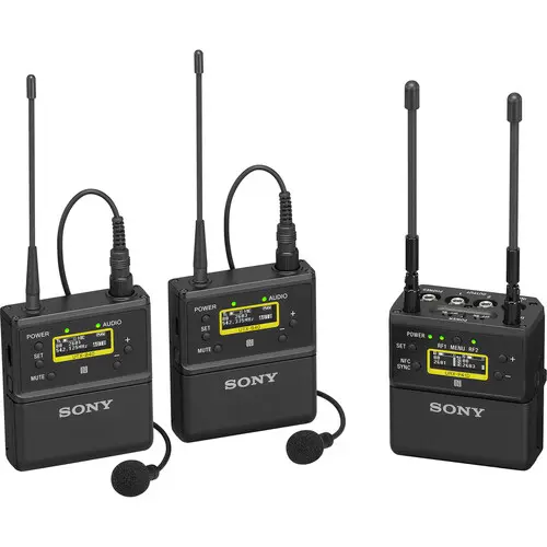 Sony UWP-D27 Dual-Channel Camera-Mount Wireless Omni Lavalier Microphone System UWP-D27/K33