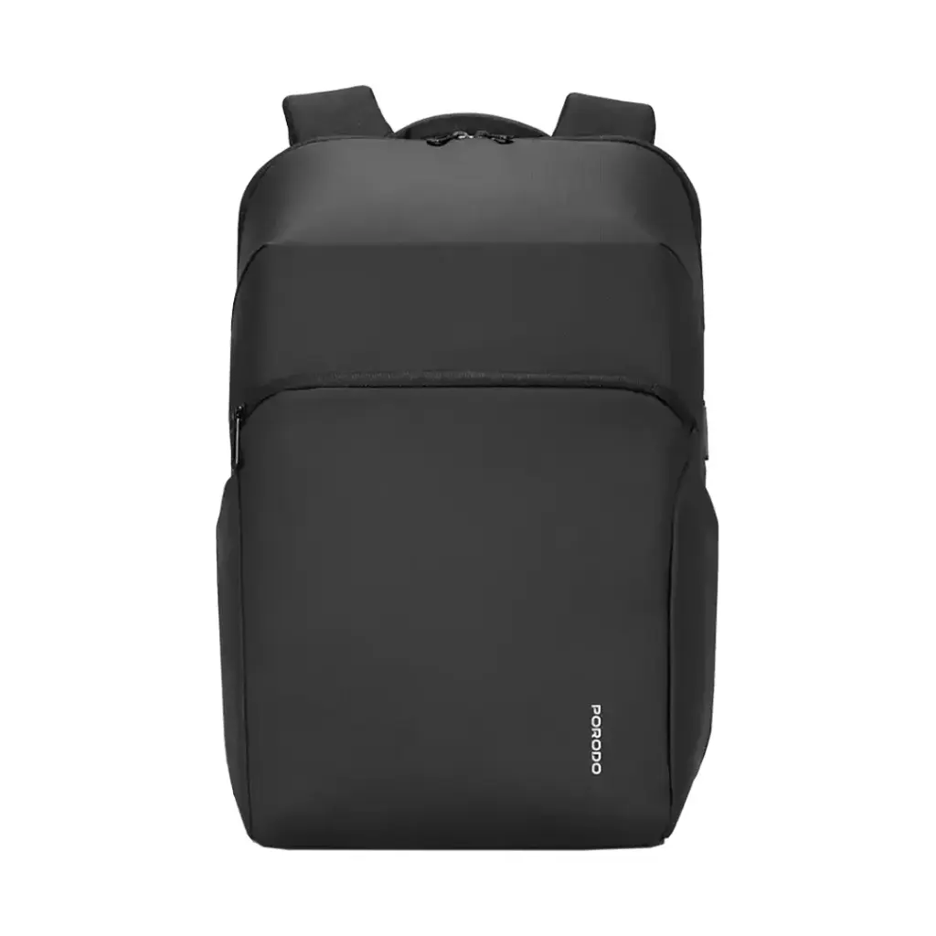 Porodo Lifestyle Water Resistant PU BackPack Black PD-LFST122