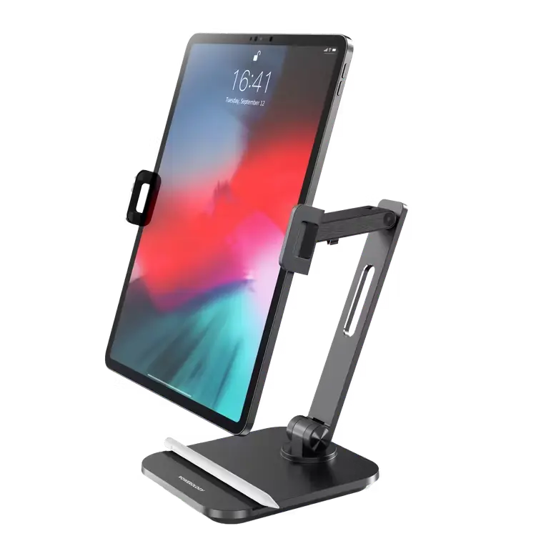 Powerology Smart-Clamp Phone & Tablet Mount with Non-Slip Base PSM20BK