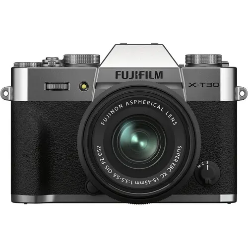 FUJIFILM X-T30 II Mirrorless Camera with 15-45mm f/3.5-5.6 Lens Silver Argent