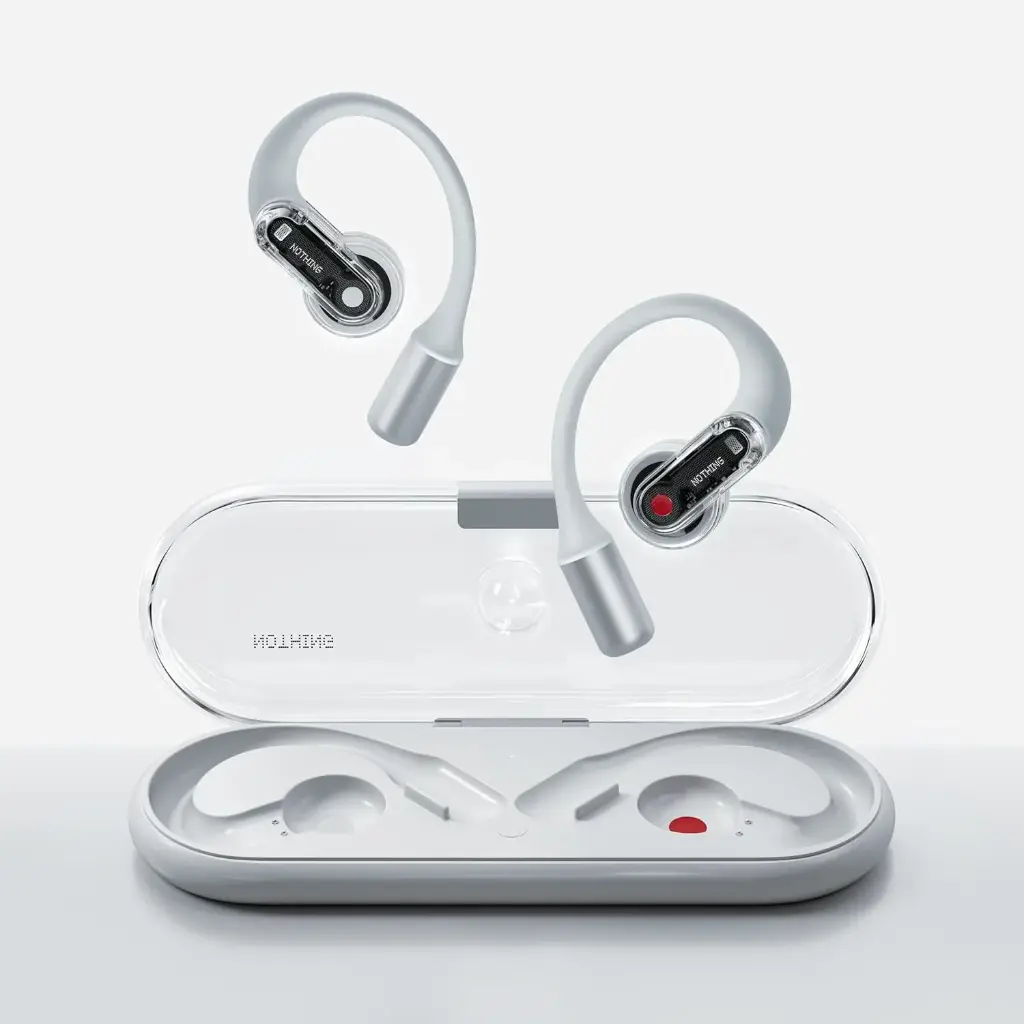 Nothing Ear (open) wireless open headphones with Dual mics and AI Clear Voice White B182 A112000005