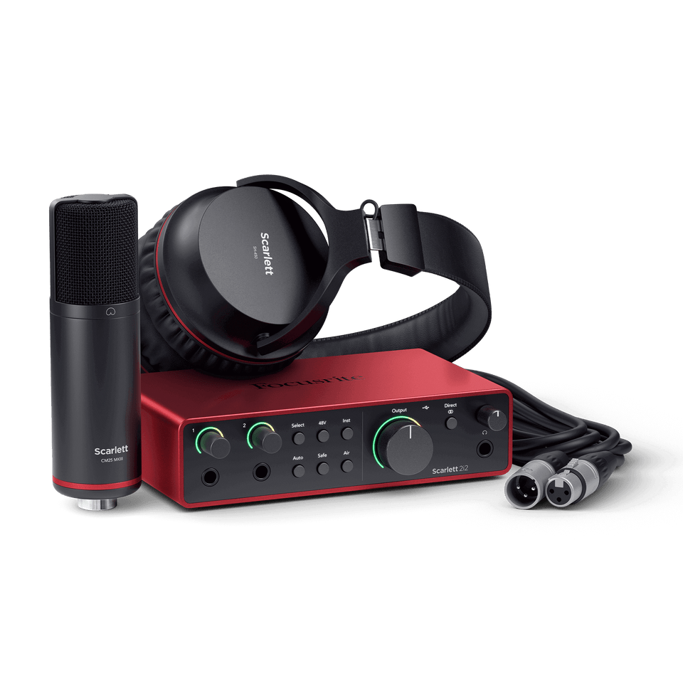 Focusrite Scarlett 2i2 Studio 4th Gen Audio Interface Recording Bundle MOSC0040