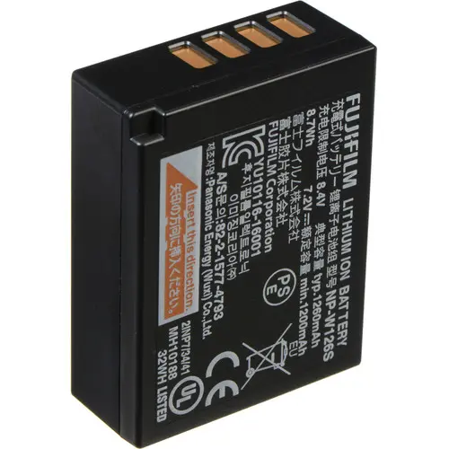 FUJIFILM NP-W126S 7.2v 8.7Wh 1260mAh Li-Ion Battery Pack 