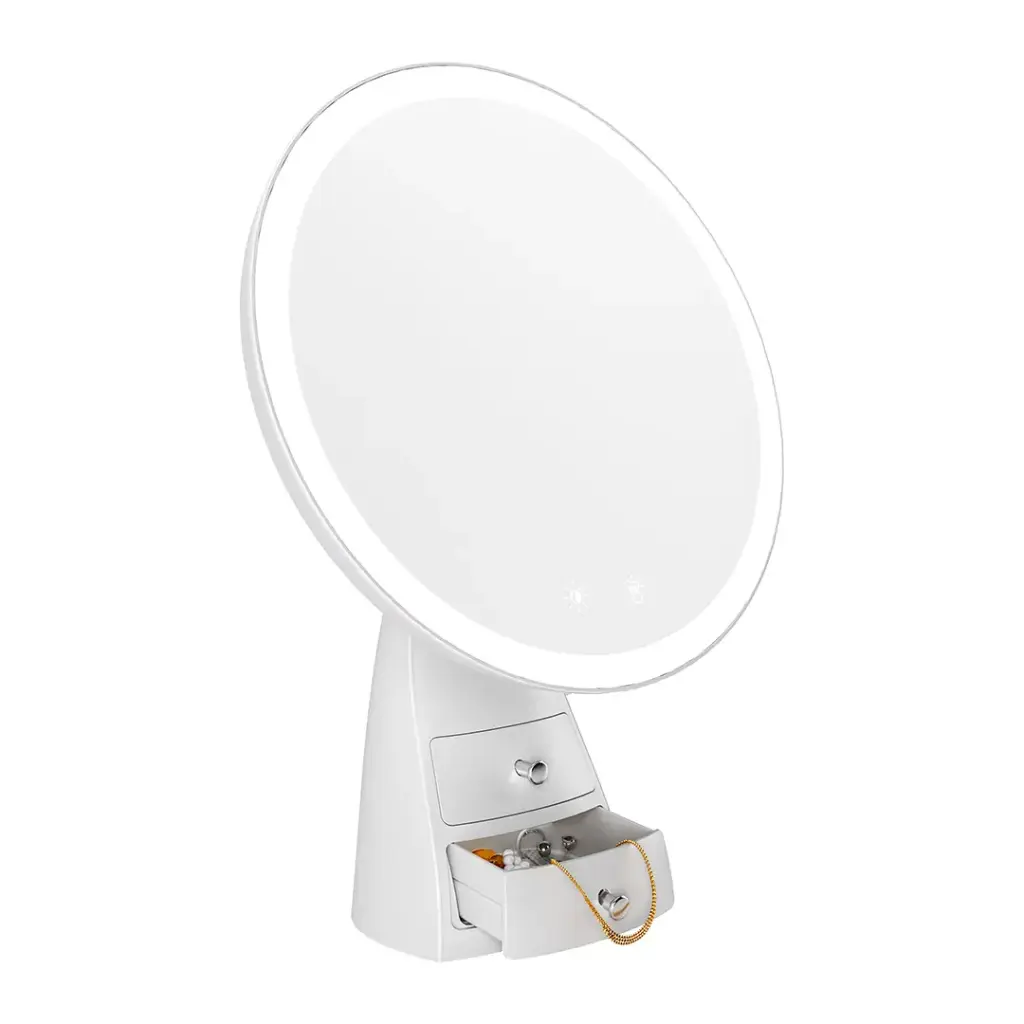 Porodo Lifestyle Vanity Makeup Led Illuminated Mirror White/Rose Gold PD-LFST160-WHRG