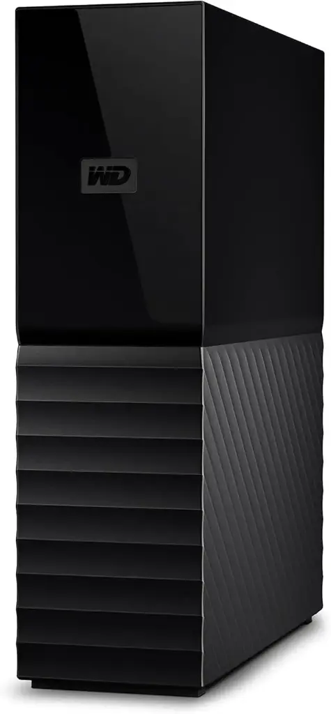 WD My Book 14TB USB 3.0 Desktop Hard Drive with Password Protection and Auto Backup Software Black WDBBGB0140HBK-NB