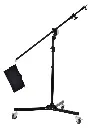 ProVision 380cm Wheeled Boom Stand With Sand Bag Black