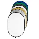 Godox RFT-10 100x150cm 7in1 Reflector Board Gold, Silver, Black, White, Translucent, Blue & Green