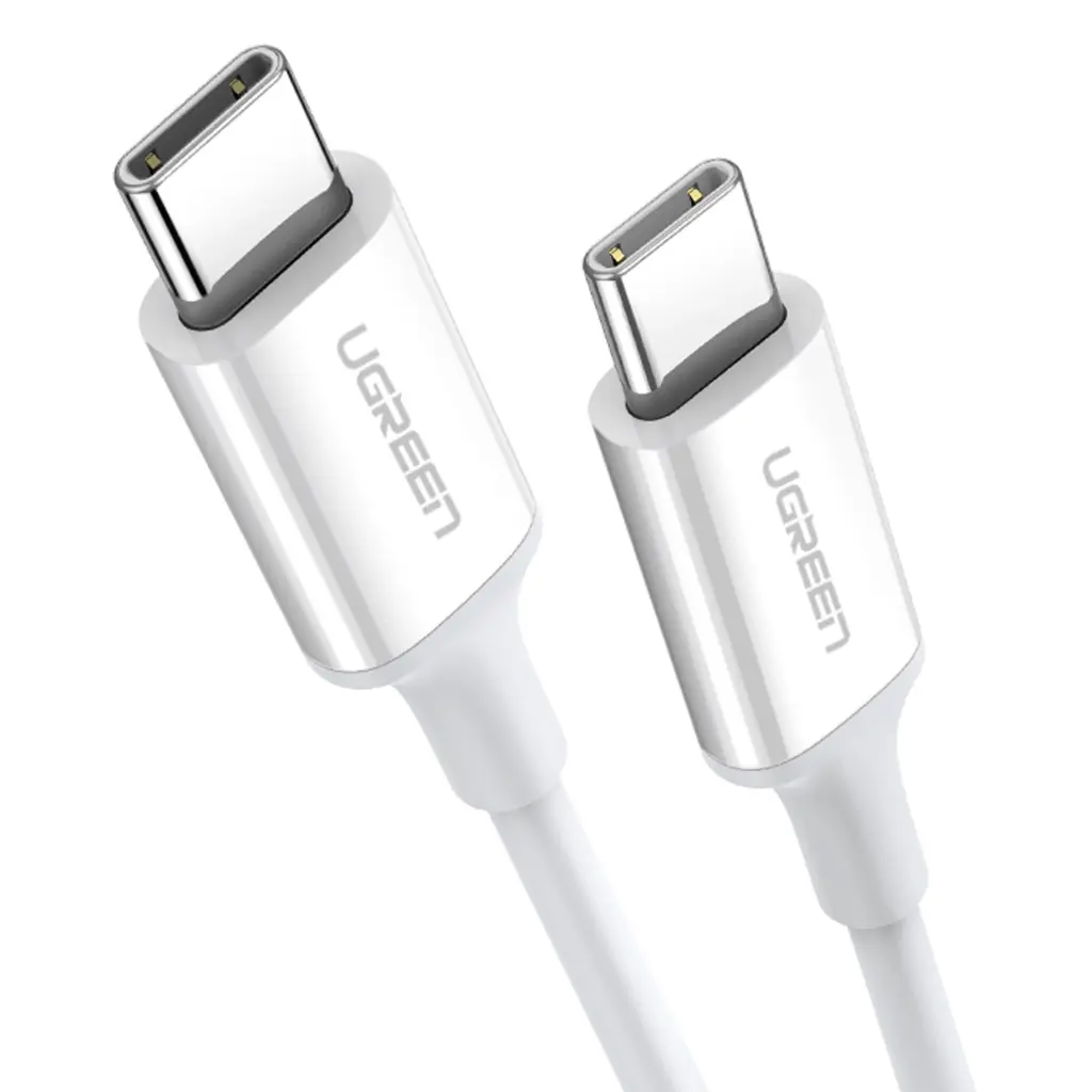 UGREEN 1Mtr 60w USB-C PD Fast Charging Cable White 60518